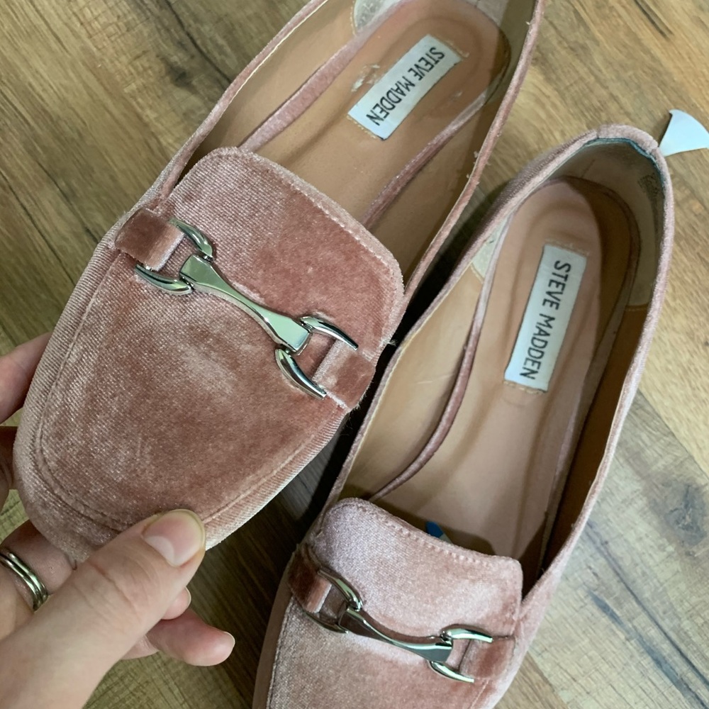 Steve Madden Loafers Velvet Rose - Picture 4 of 6